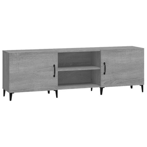 Tv-bord 150x30x50 cm konstrueret træ grå sonoma-eg