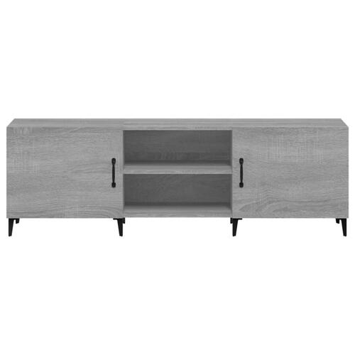 Tv-bord 150x30x50 cm konstrueret træ grå sonoma-eg