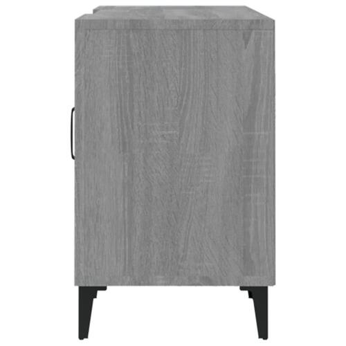 Tv-bord 150x30x50 cm konstrueret træ grå sonoma-eg