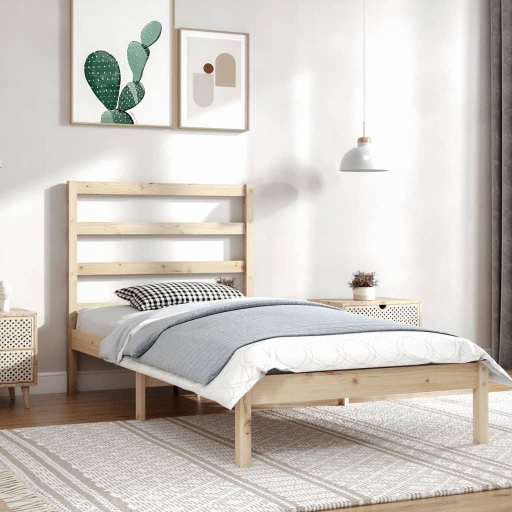 Sengeramme 90x200 cm massivt fyrretræ
