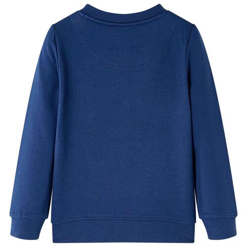 Sweatshirt til børn str. 116 marineblå