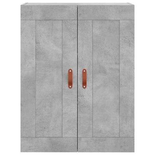 Højskab 69,5x34x180 cm konstrueret træ betongrå