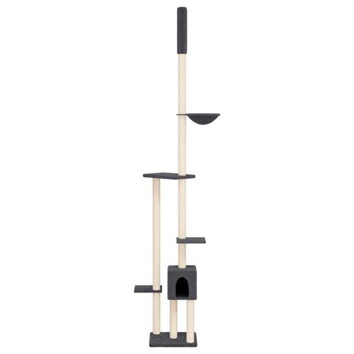 Kradsetræ fra gulv til loft 258,5-284,5 cm mørkegrå