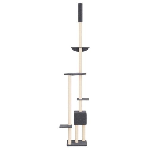 Kradsetræ fra gulv til loft 258,5-284,5 cm mørkegrå