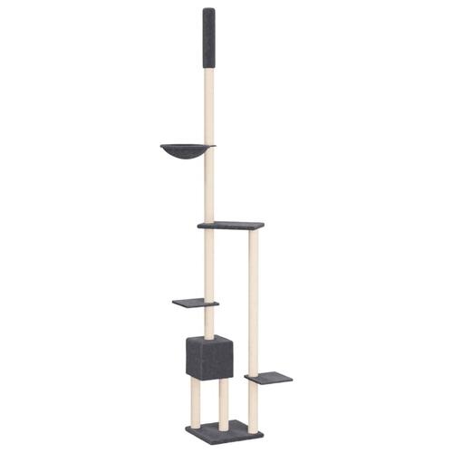 Kradsetræ fra gulv til loft 258,5-284,5 cm mørkegrå