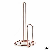 Køkkenrulleholder Kobber Stål 15,5 x 32 x 16 cm (12 enheder)