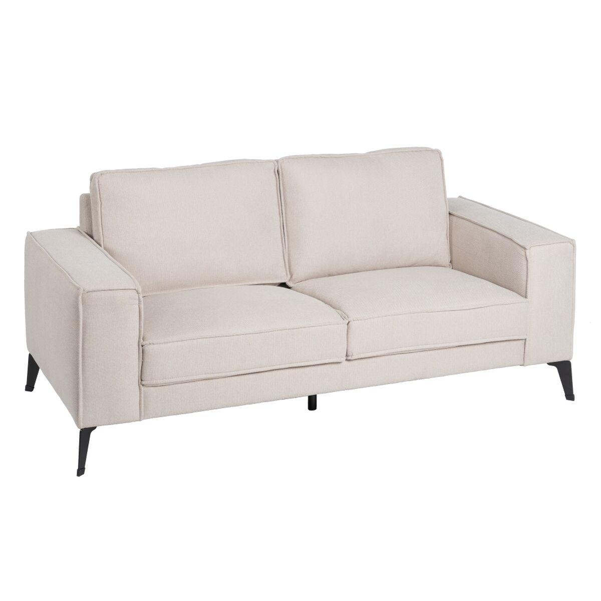 Sofa Sort Flødefarvet Nylon Polyester 175 x 86 x 81 cm