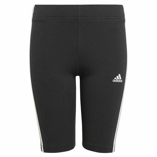 Sport leggings til børn Adidas Essentials 3 Stripes Sort 7-8 år