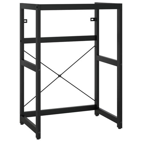 Badeværelsesmøbel til håndvask 59x38x83 cm jern sort