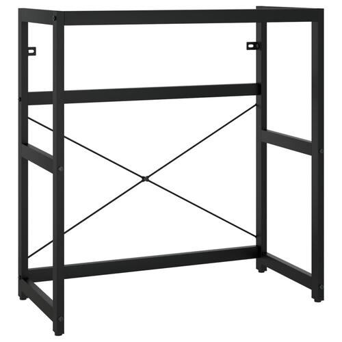 Badeværelsesmøbel til håndvask 79x38x83 cm jern sort