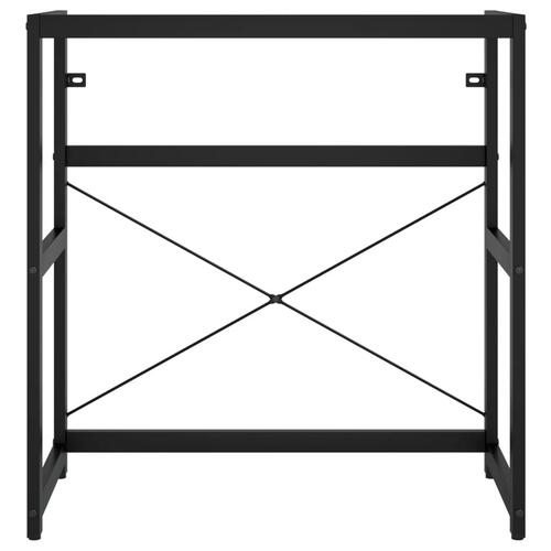 Badeværelsesmøbel til håndvask 79x38x83 cm jern sort
