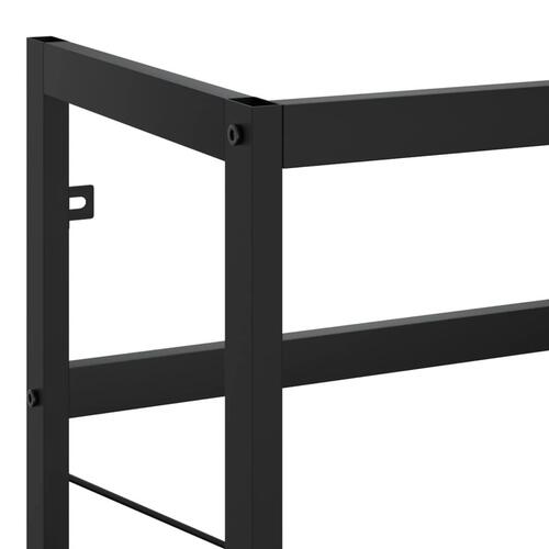 Badeværelsesmøbel til håndvask 79x38x83 cm jern sort