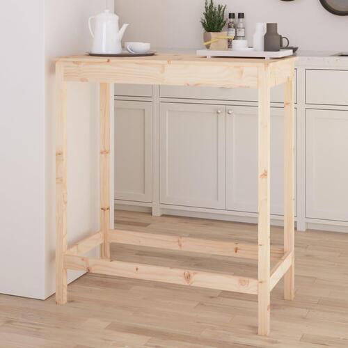 Barbord 100x50x110 cm massivt fyrretræ