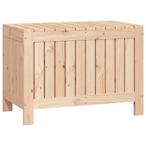 Opbevaringskasse til haven 76x42,5x54 cm massivt fyrretræ