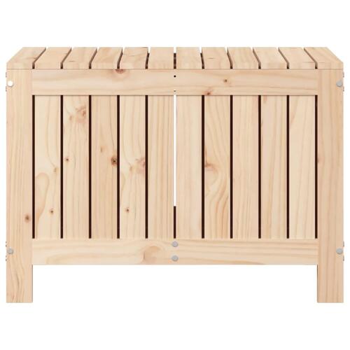 Opbevaringskasse til haven 76x42,5x54 cm massivt fyrretræ