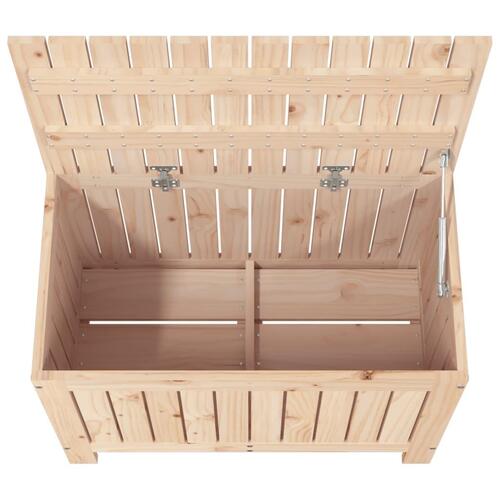 Opbevaringskasse til haven 76x42,5x54 cm massivt fyrretræ