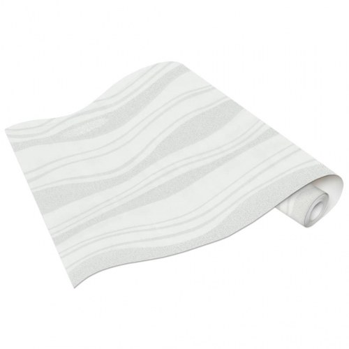 Tapetruller uvævet 4 stk. bølger 0,53x10 m hvid