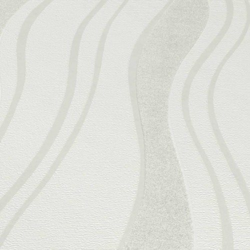 Tapetruller uvævet 4 stk. bølger 0,53x10 m hvid