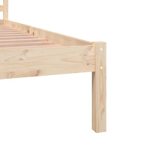 Sengeramme 140x190 cm massivt fyrretræ