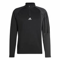Langærmet T-shirt til Mænd Adidas 1/4-Zip Sort M