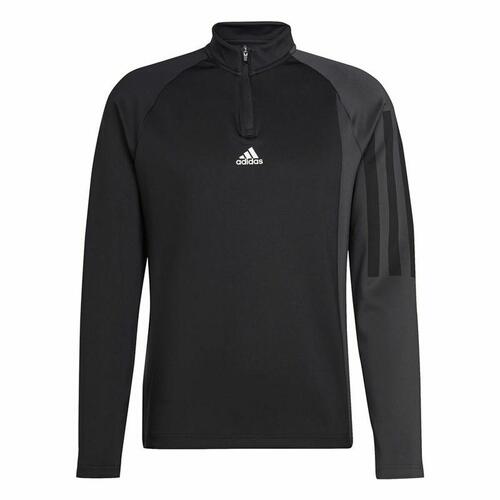 Langærmet T-shirt til Mænd Adidas 1/4-Zip Sort M