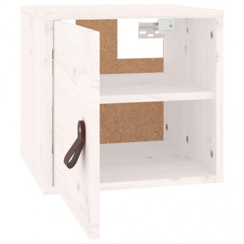 Vægskab 31,5 × 30 × 30 cm i massivt fyrretræ - hvid