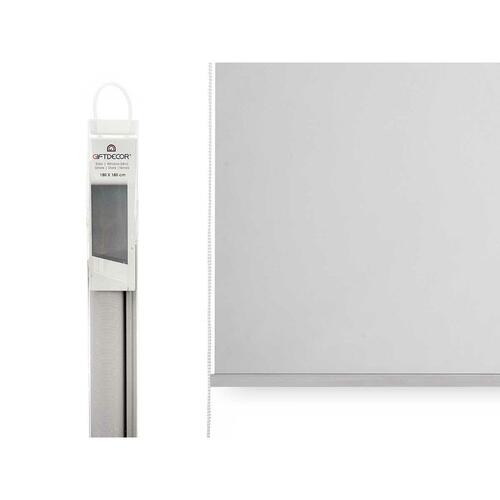 Rullegardiner 180 x 180 cm Grå Klæde Plastik (6 enheder)
