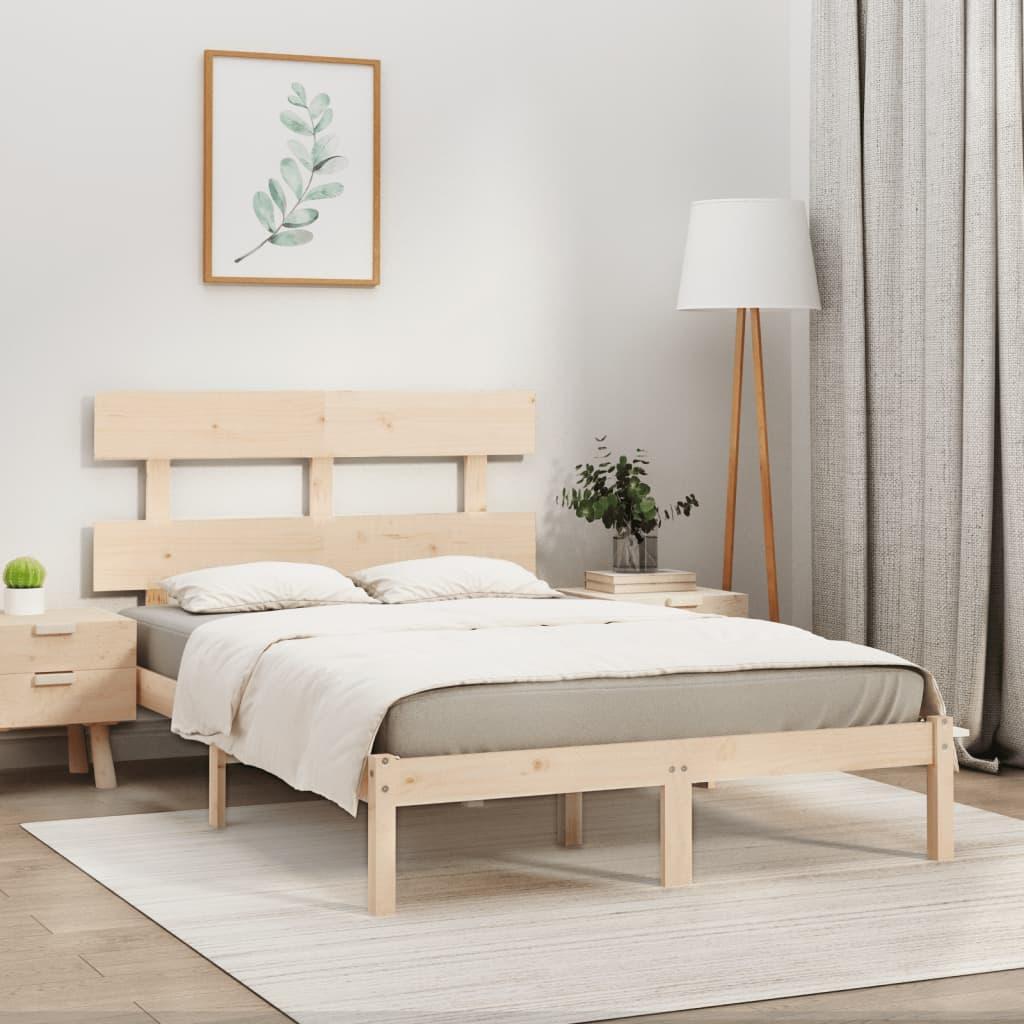 Sengeramme 180x200 cm massivt fyrretræ
