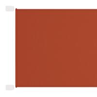Lodret markise 180x800 cm oxfordstof terrakottafarvet