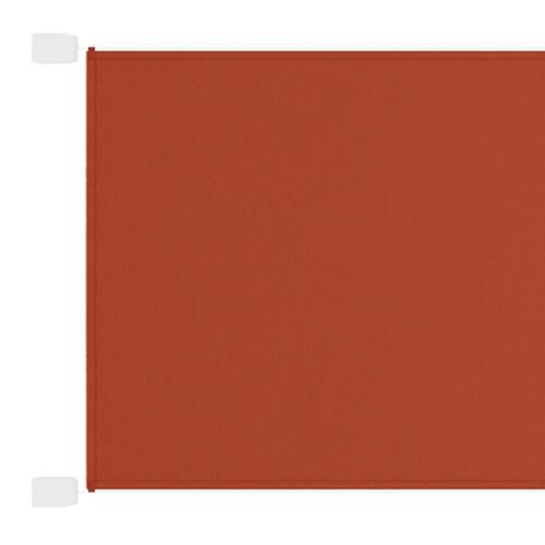 Lodret markise 180x800 cm oxfordstof terrakottafarvet