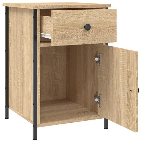 Sengebord 40x42x60 cm konstrueret træ sonoma-eg