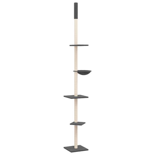 Kradsetræ fra gulv til loft 263,5-289,5 cm mørkegrå