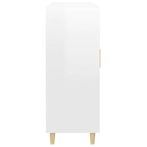 Skænk 69,5x34x90 cm konstrueret træ hvid højglans