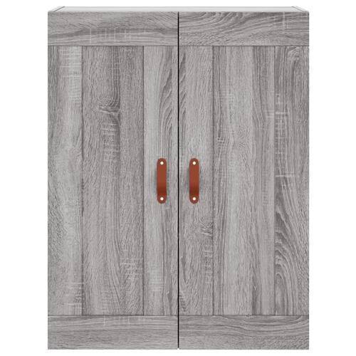 Højskab 69,5x34x180 cm konstrueret træ grå sonoma-eg