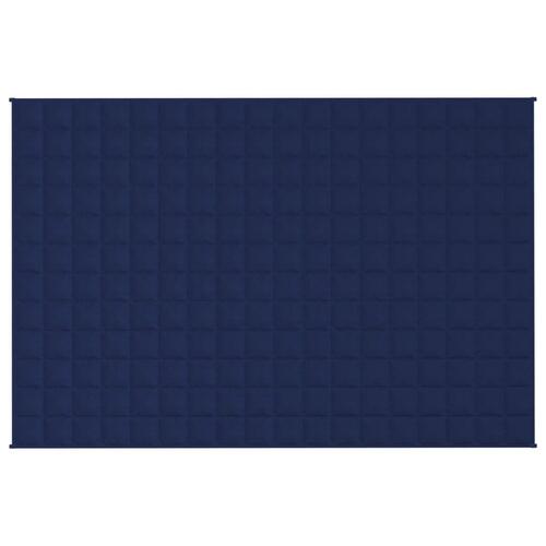 Tyngdetæppe 122x183 cm 5 kg stof blå