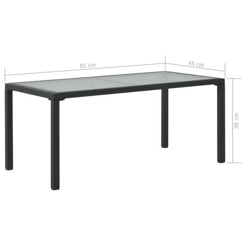Haveloungesæt 3 dele med hynder polyrattan grå