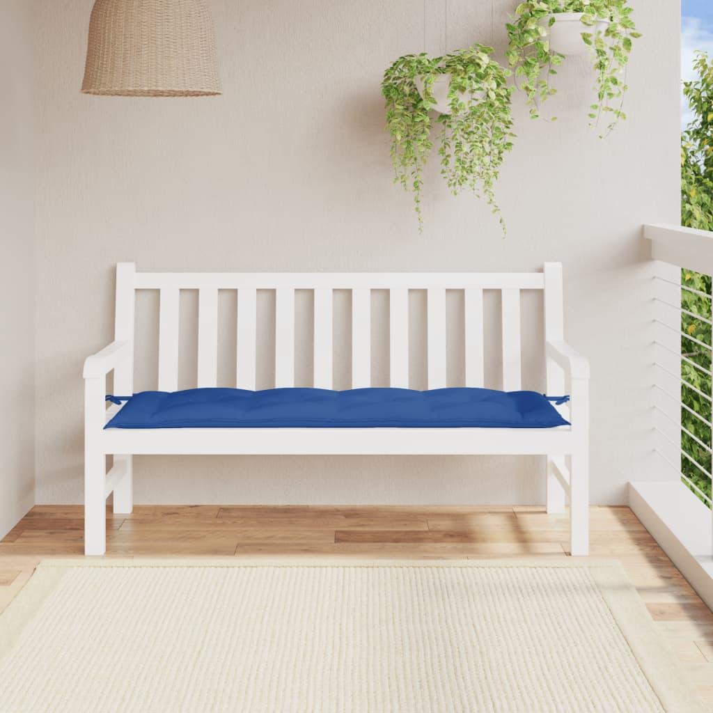 Hynde til havebænk 150x50x7 cm oxfordstof kongeblå