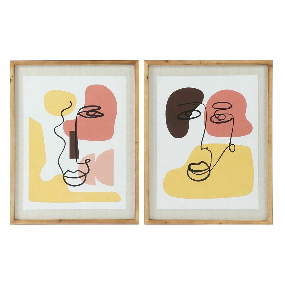 Malerisæt - abstrakt skandinavisk, 55 × 70 cm (2 stk)