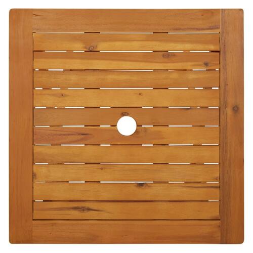 Foldbart havebord 60x60x75 cm massivt akacietræ