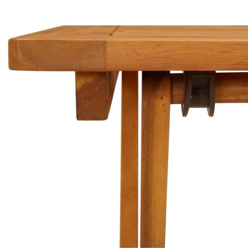 Foldbart havebord 60x60x75 cm massivt akacietræ
