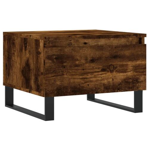 Sofabord 50x46x35 cm konstrueret træ røget egetræsfarve