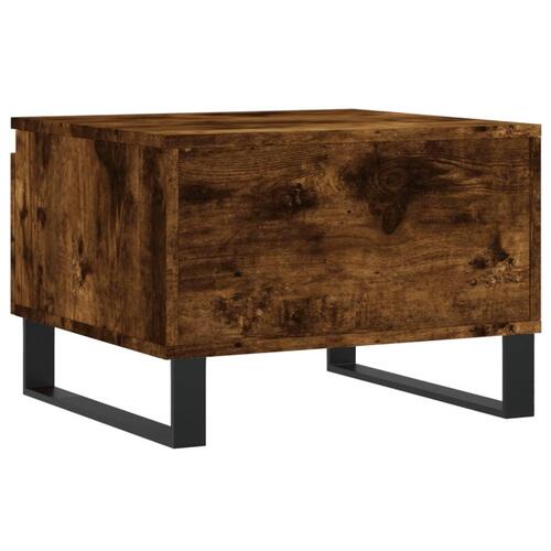 Sofabord 50x46x35 cm konstrueret træ røget egetræsfarve