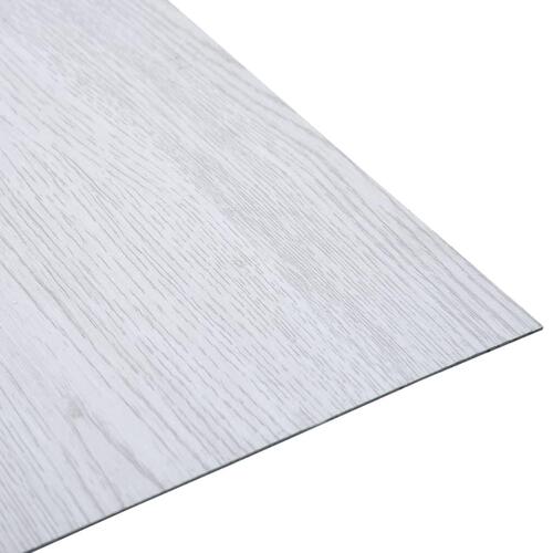 Selvklæbende gulvbrædder 5,11 m² PVC hvid