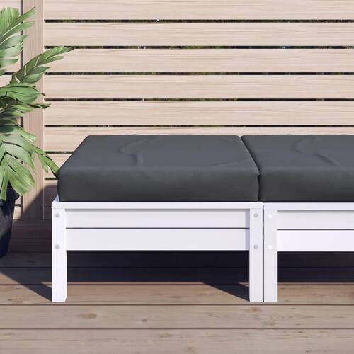Pallehynde 60x60x8 cm oxfordstof antracitgrå