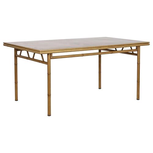 Spisebordsæt med 4 stole Home ESPRIT Aluminium 160 x 90 x 75 cm (5 Dele)
