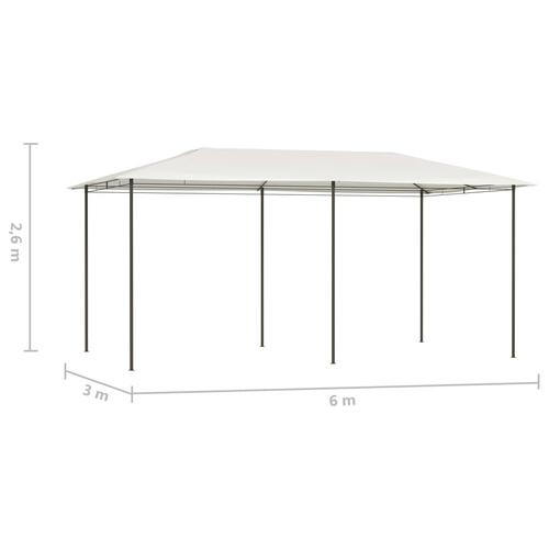 Pavillon 3x6x2,6 cm 160 g/m² cremefarvet