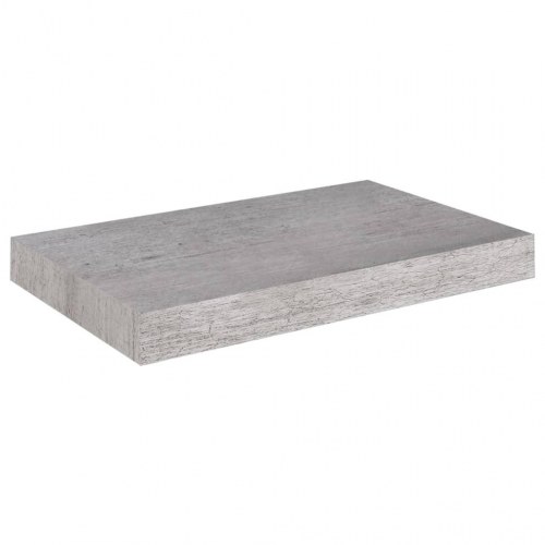 Væghylder 2 stk. 40×23×3,8 cm i MDF - betongrå