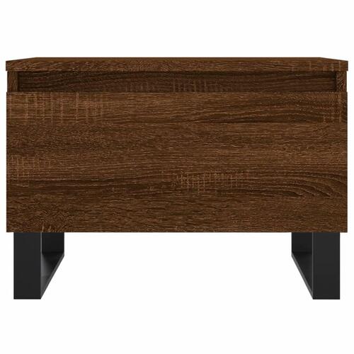 Sofabord 50x46x35 cm konstrueret træ brun egetræsfarve