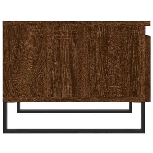Sofabord 50x46x35 cm konstrueret træ brun egetræsfarve