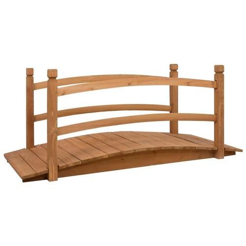 Gangbro til haven 140x60x60 cm massivt fyrretræ